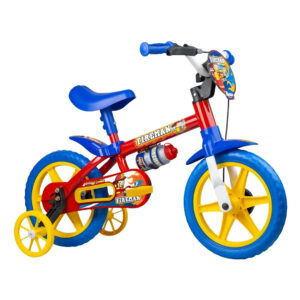 Bicicleta Infantil Aro 12 Fireman Nathor Cor Vermelho
