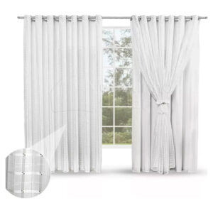 Cortina Pratika Bella Janela York - Cinza Escuro 1,30x2,30